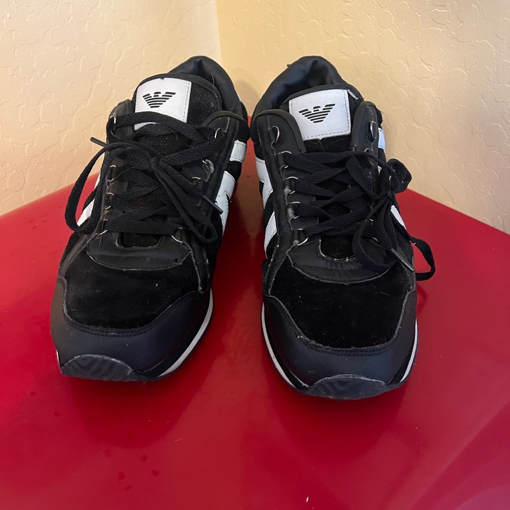 Emporio Armani Monochrome Athletic Shoes